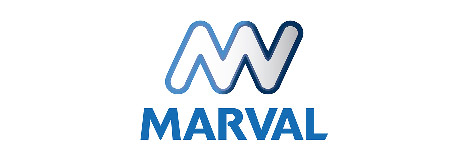 Logo de constructora Marval